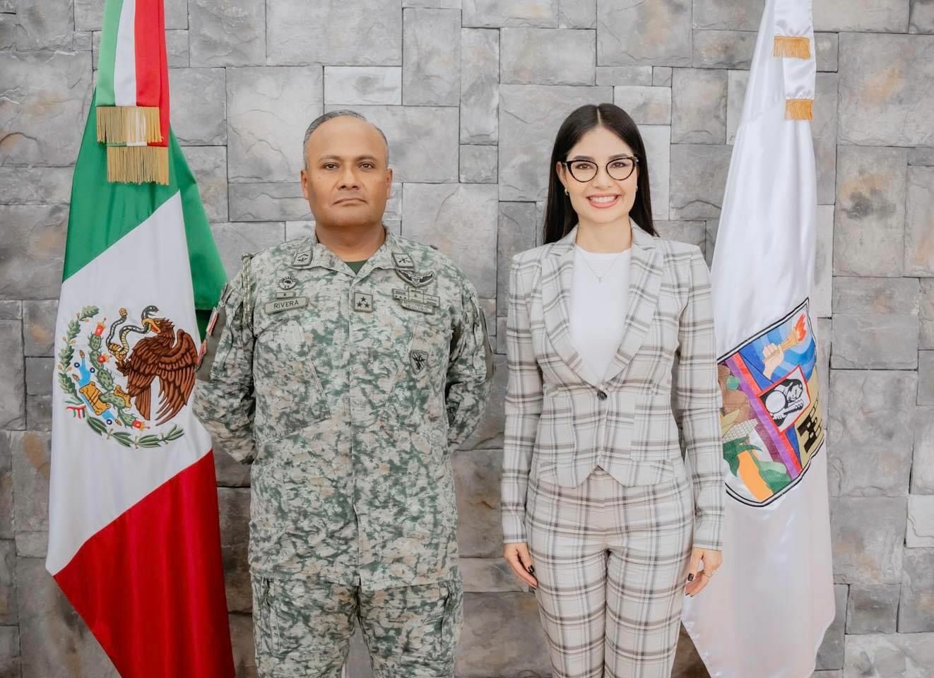 Geraldine se reúne con Ejército Mexicano para coordinar la seguridad de Tepic
