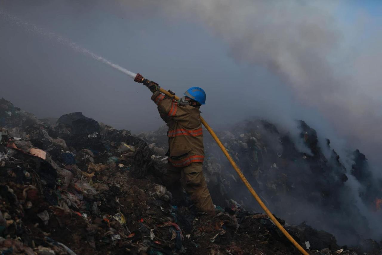 Agradece Geraldine Ponce apoyo del gobernador Miguel Ángel Navarro para combatir incendio en El Iztete