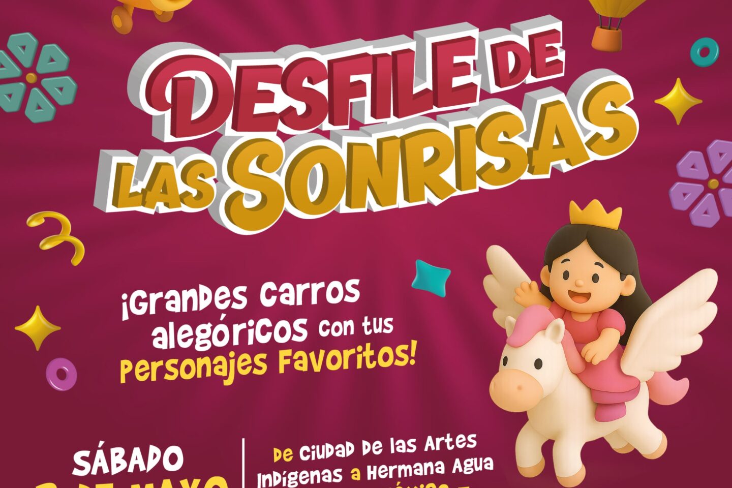 Festejará Geraldine a la niñez de Tepic con el Desfile de las Sonrisas