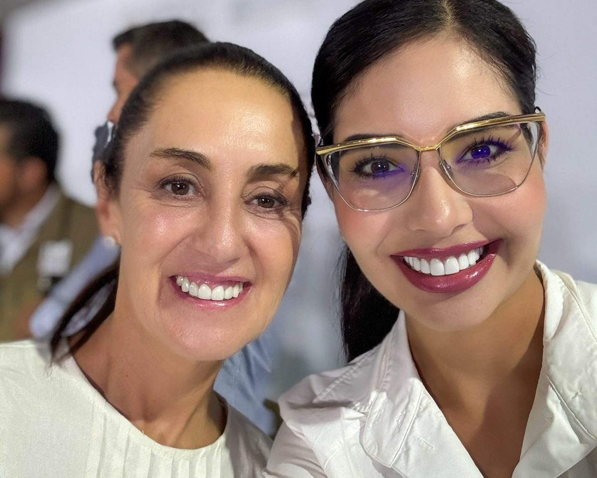 Geraldine acompaña a Claudia Sheinbaum en su gira presidencial por Tepic