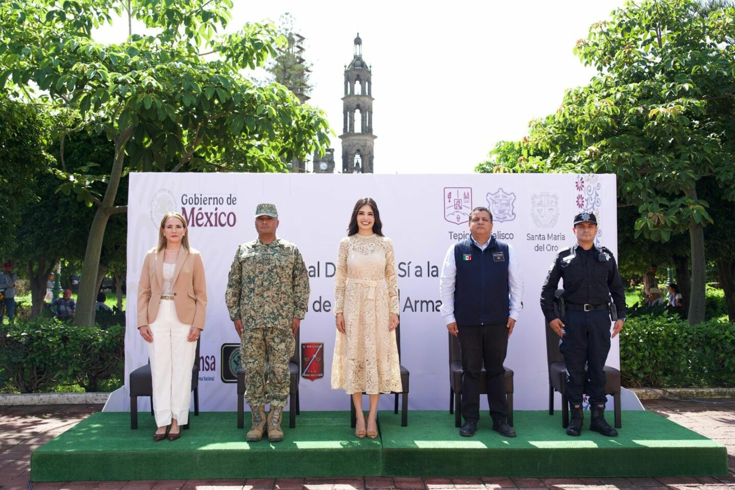 Encabeza Geraldine la inauguración de la Campaña de Desarme 2025 en Tepic