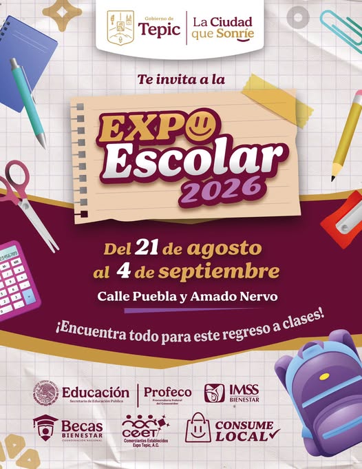La Expo Escolar 2026 sigue con las puertas abiertas en Tepic